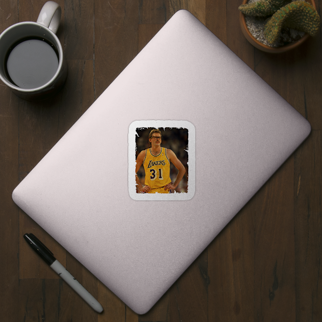 Kurt Rambis - Vintage Design Of Basketball by JULIAN AKBAR PROJECT